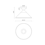 Alora Mood Mauer 12-in Semi-Flush Mount