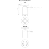 Kuzco Nola 4-in Semi-Flush Mount