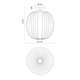 Alora Mood Cherise 12-in Semi-Flush Mount