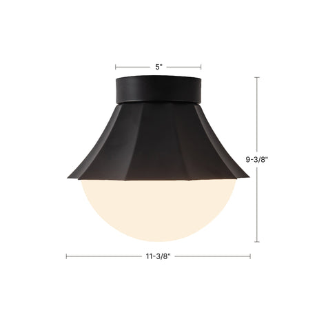 Alora Mood Shelton 11-in Semi-Flush Mount