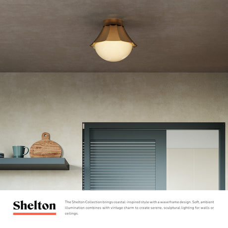 Alora Mood Shelton 11-in Semi-Flush Mount