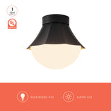 Alora Mood Shelton 11-in Semi-Flush Mount