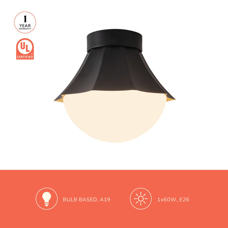 Alora Mood Shelton 11-in Semi-Flush Mount