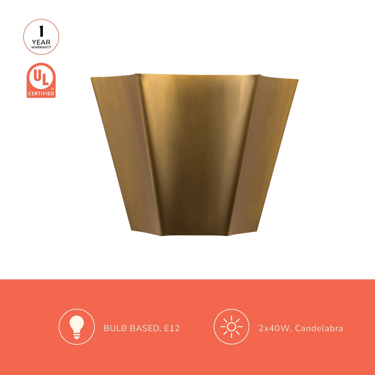 Alora Mood Shelton 9-in Wall/Vanity Light