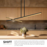 Kuzco Shift 48-in Linear Pendant