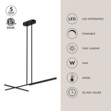 Kuzco Shift 48-in Linear Pendant