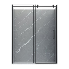 Valerie Black with Grey Marble Walls