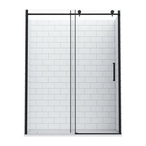 Valerie Black with Subway Tile Walls
