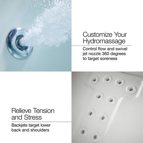 Mariposa® 66" x 36" alcove whirlpool, right drain