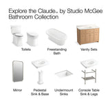 Claude™ by Studio McGee Elongated toilet bowl with skirted trapway