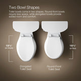 Cimarron® Two-piece elongated toilet, 1.28 gpf