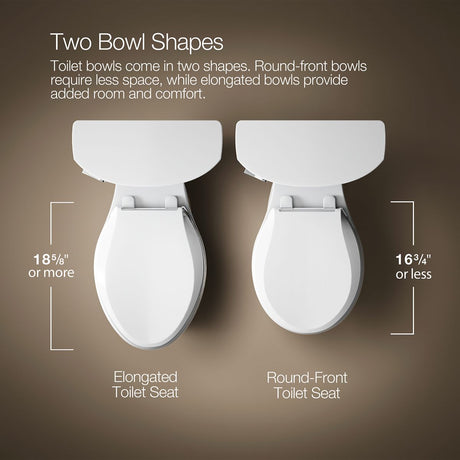 Veil® Elongated toilet bowl with skirted trapway