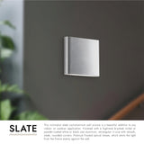 Kuzco Slate 6-in All-terior Up/Down Wall Light