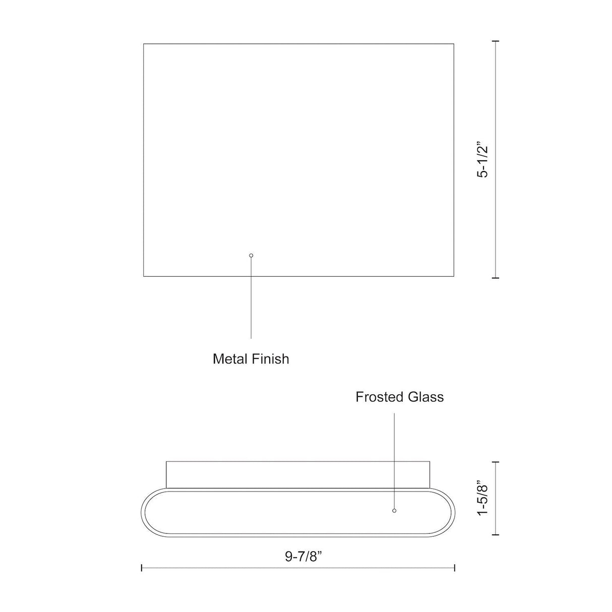 Kuzco Slate 10-in All-terior Up/Down Wall Light