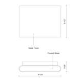 Kuzco Slate 10-in All-terior Up/Down Wall Light