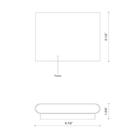 Kuzco Slate 10-in All-terior Wall Light