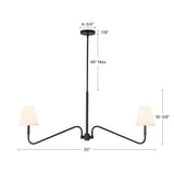 Alora Mood Sloan 42-in Linear Pendant