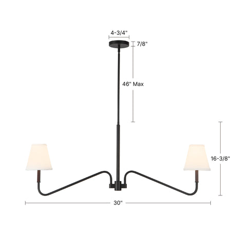 Alora Mood Sloan 42-in Linear Pendant