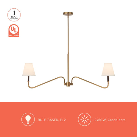 Alora Mood Sloan 42-in Linear Pendant