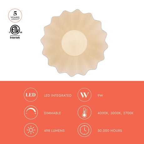 Alora Mood Soleil 10-in Wall/Vanity Light