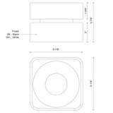 Kuzco Solo 5-in Flush Mount