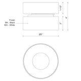 Kuzco Solo 5-in Flush Mount