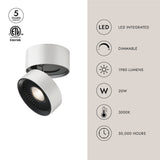 Kuzco Solo 5-in Flush Mount