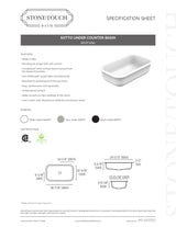 Sotto Rectangular Undermount Sink