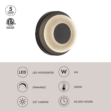 Kuzco Stephord 4-in Wall Sconce