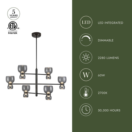 Alora Sutton 36-in Chandelier
