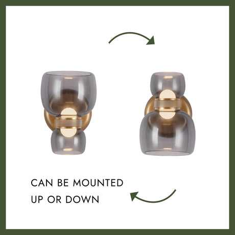 Alora Sutton 5-in Wall/Vanity Light