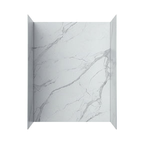 Cassie Shower/Tub Walls in White marble