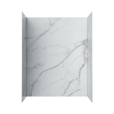 Cassie Shower/Tub Walls in White marble