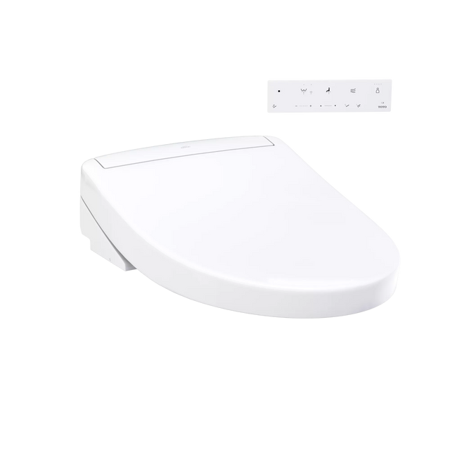 TOTO WASHLET S5 Elongated Bidet Toilet Seat with Remote, Cotton White (SW3446)