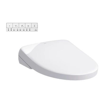 TOTO WASHLET S7A Elongated Bidet Toilet Seat with EWATER+, Cotton White (SW4736AT40)