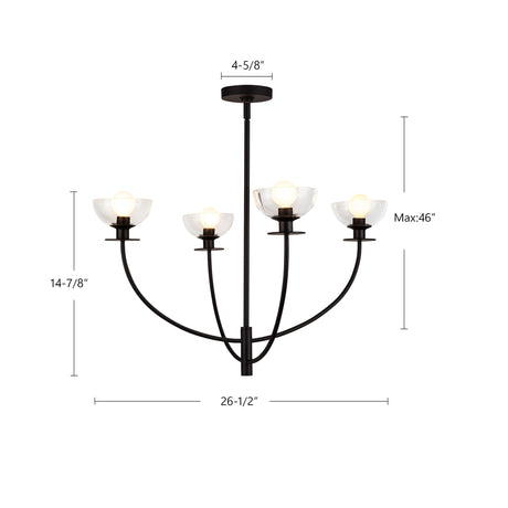 Alora Mood Sylvia 26-in Chandelier