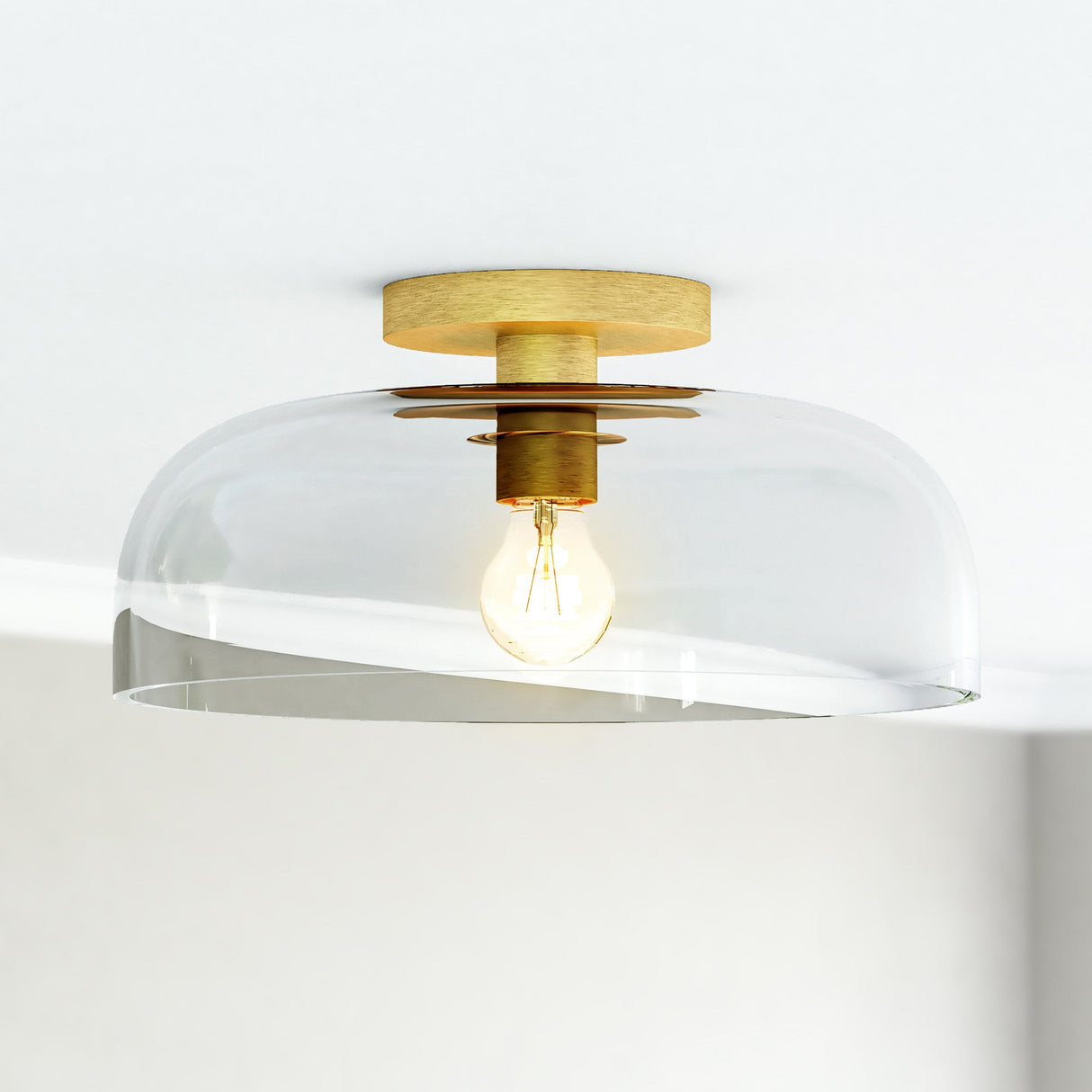 Alora Mood Sylvia 12-in Semi-Flush Mount