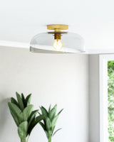 Alora Mood Sylvia 12-in Semi-Flush Mount