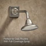 Pinstripe® Pure Rite-Temp® bath and shower trim kit with push-button diverter and cross handle, 2.5 gpm