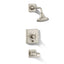Pinstripe® Pure Rite-Temp® bath and shower trim kit with push-button diverter and cross handle, 2.5 gpm