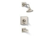 Pinstripe® Pure Rite-Temp® bath and shower trim kit with push-button diverter and lever handle, 2.5 gpm