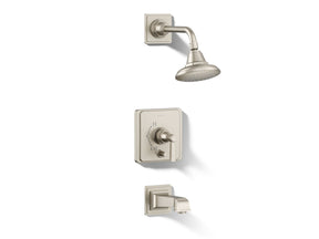 Pinstripe® Pure Rite-Temp® bath and shower trim kit with push-button diverter and lever handle, 2.5 gpm