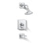 Pinstripe® Pure Rite-Temp® bath and shower trim kit with push-button diverter and lever handle, 2.5 gpm