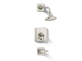 Pinstripe® Pure Rite-Temp® bath and shower trim kit with push-button diverter and lever handle, 2.5 gpm