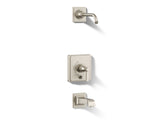 Pinstripe® Pure Rite-Temp® bath and shower trim kit with push-button diverter and lever handle, without showerhead