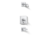 Pinstripe® Pure Rite-Temp® bath and shower trim kit with push-button diverter and lever handle, without showerhead