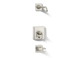 Pinstripe® Pure Rite-Temp® bath and shower trim kit with push-button diverter and lever handle, without showerhead