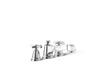 Pinstripe® Pure Deck-mount bath faucet trim with cross handles