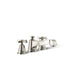 Pinstripe® Pure Deck-mount bath faucet trim with cross handles