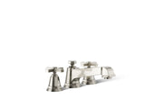 Pinstripe® Pure Deck-mount bath faucet trim with cross handles